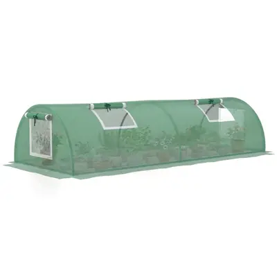 Mini serre tunnel 2 × 0,8 × 0,45 m, acier