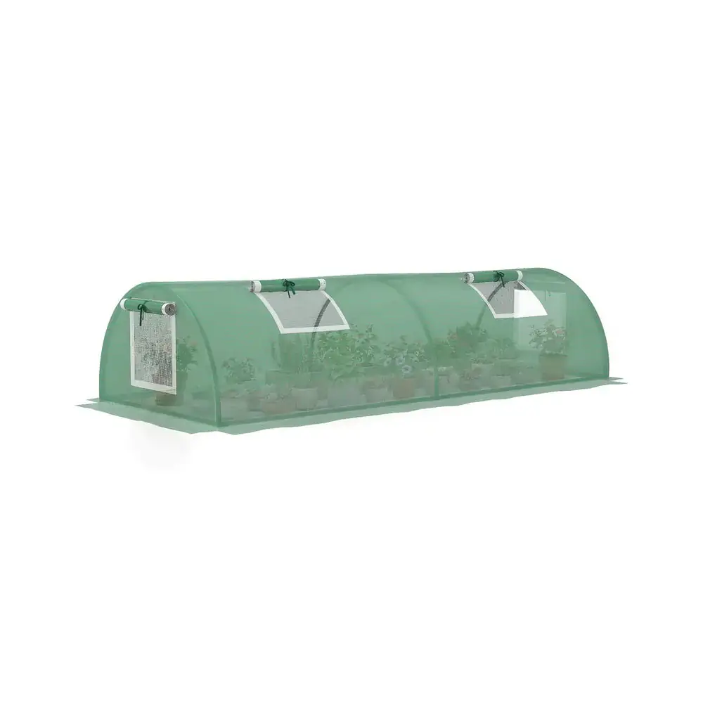 Mini serre tunnel 2 × 0,8 × 0,45 m, acier