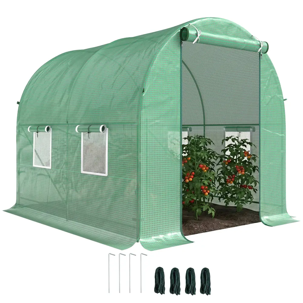 Serre tunnel 2,5 × 2 × 2 m, acier renforcé