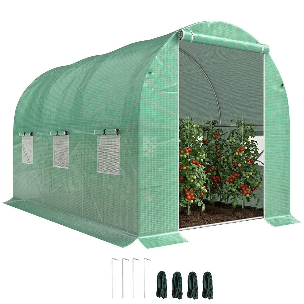 Serre tunnel 3 × 2 × 2 m, acier