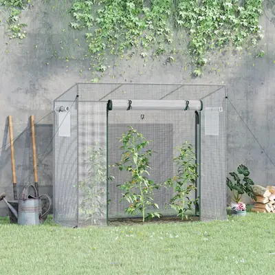 Serre de jardin 2 × 0,76 × 1,68 m, acier, vue 4