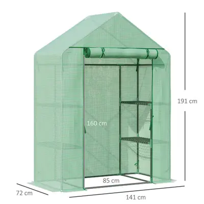 Serre de balcon 1,41 × 0,72 × 1,91 m, vue 5