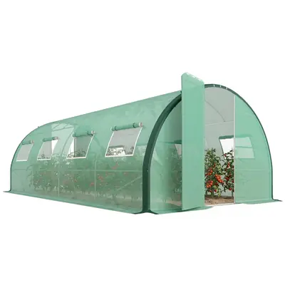 Serre tunnel 6 × 3 m, acier galvanisé