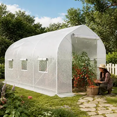 Serre tunnel 4 × 2 × 2 m
