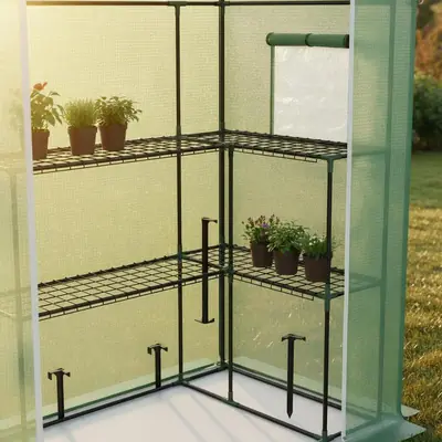 Serre de jardin 1,4 × 0,73 × 1,9 m, vue 4